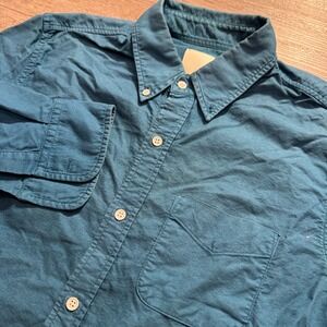Band oF Outsiders Shirt Mens Medium Blue OCBD Long Sleeve Button UP Preppy USA